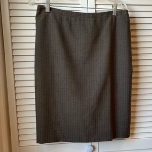Banana republic  brown wool striped skirt size 8